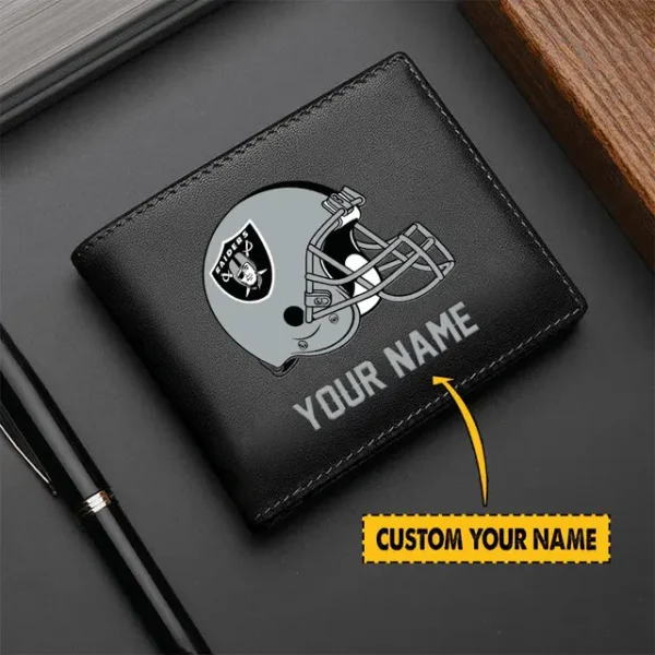 Las Vegas Raiders Men Leather Wallet For Fan - Limited Edition