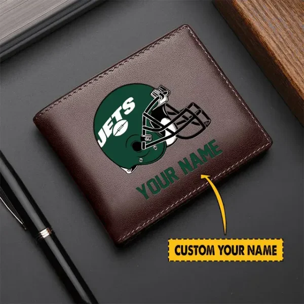 New York Jets Men Leather Wallet For Fan - Limited Edition - Image 2
