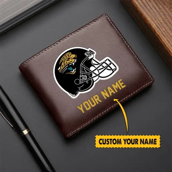 Jacksonville Jaguars Men Leather Wallet For Fan - Limited Edition - Image 2