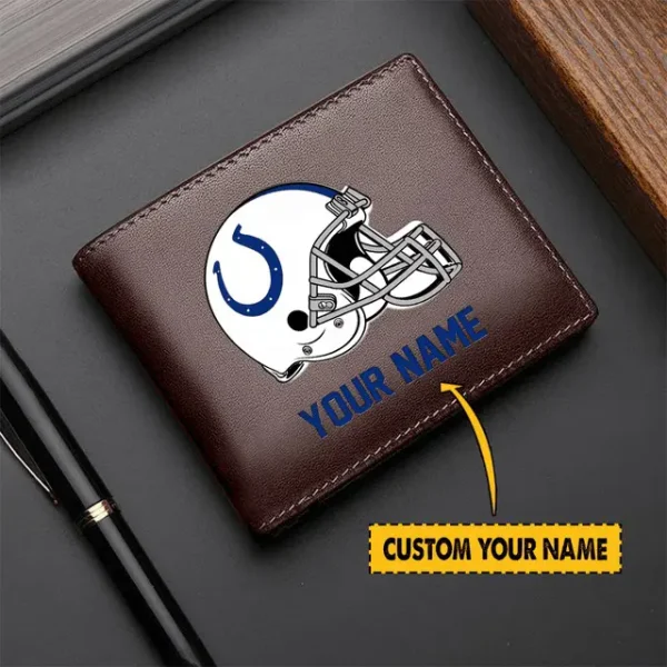 Indianapolis Colts Men Leather Wallet For Fan - Limited Edition - Image 2