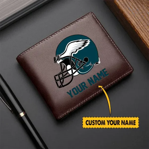 Philadelphia Eagles Men Leather Wallet For Fan - Limited Edition - Image 2