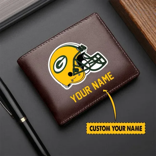 Green Bay Packers Men Leather Wallet For Fan - Limited Edition - Image 2