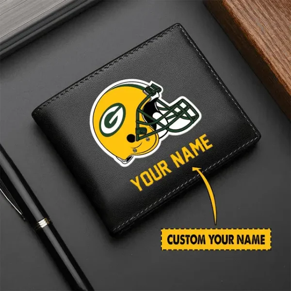 Green Bay Packers Men Leather Wallet For Fan - Limited Edition