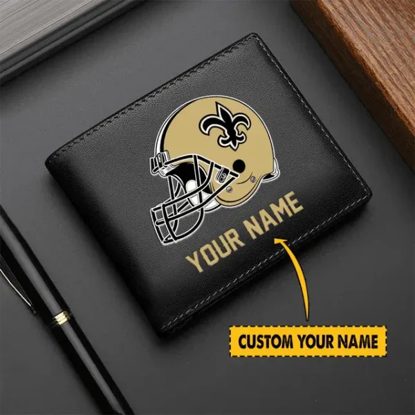 New Orleans Saints Men Leather Wallet For Fan - Limited Edition