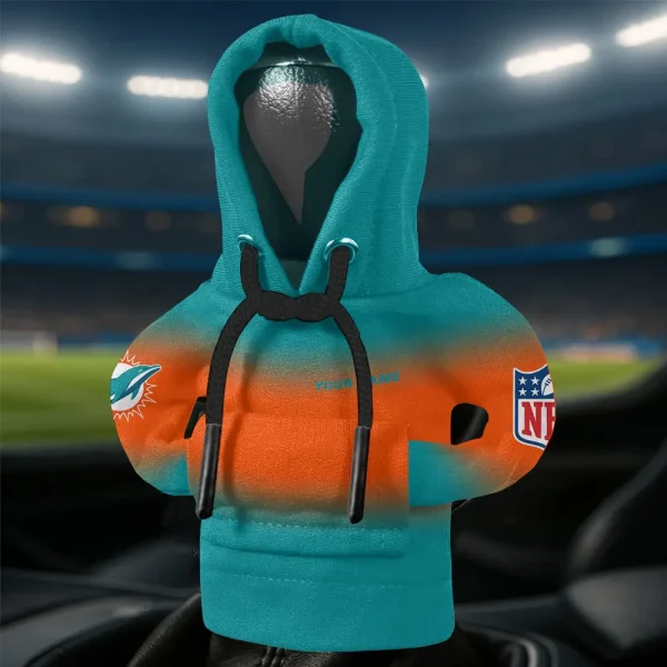 Miami Dolphins Automotive Hoodie Shift Knob Cover SPTAHSKC011
