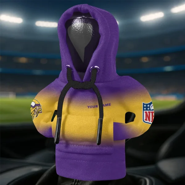 Minnesota Vikings Automotive Hoodie Shift Knob Cover SPTAHSKC019