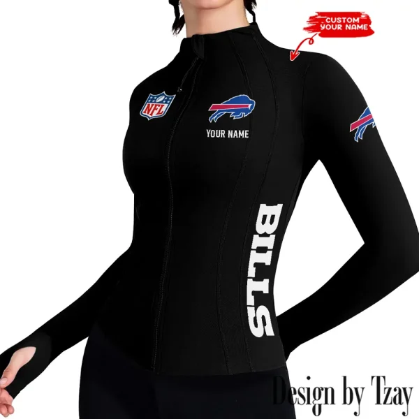 Buffalo Bills Women Athletic Jackets Cottony-Soft Full Zip Slim Fit Workout Running Jacket 2025 SPTWAJ004 - Image 2