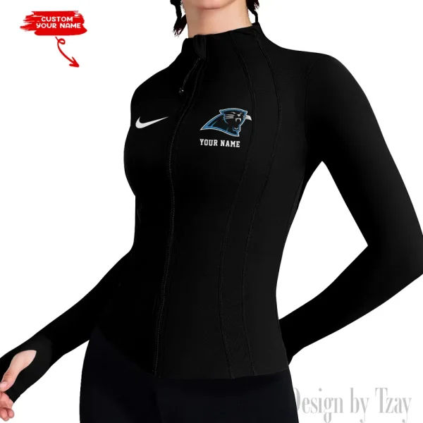 Carolina Panthers Women Athletic Jackets Cottony-Soft Full Zip Slim Fit Workout Running Jacket 2025 SPTWAJ040