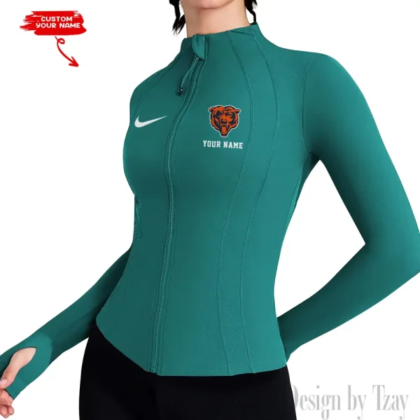Chicago Bears Women Athletic Jackets Cottony-Soft Full Zip Slim Fit Workout Running Jacket 2025 SPTWAJ041 - Image 5