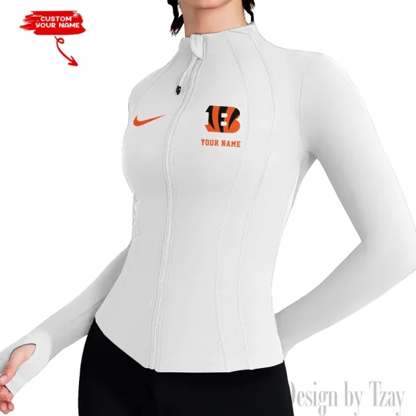 Cincinnati Bengals Women Athletic Jackets Cottony-Soft Full Zip Slim Fit Workout Running Jacket 2025 SPTWAJ042 - Image 5