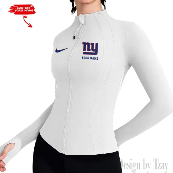 New York Giants Women Athletic Jackets Cottony-Soft Full Zip Slim Fit Workout Running Jacket 2025 SPTWAJ059 - Image 2