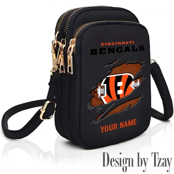 Cincinnati Bengals New Style 2025 Ladies Crossbody Bag With Adjustable Strap S9CBB381