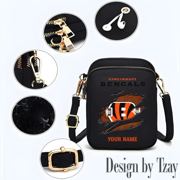 Cincinnati Bengals New Style 2025 Ladies Crossbody Bag With Adjustable Strap S9CBB381 - Image 2