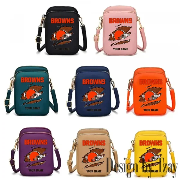Cleveland Browns New Style 2025 Ladies Crossbody Bag With Adjustable Strap S9CBB382 - Image 3
