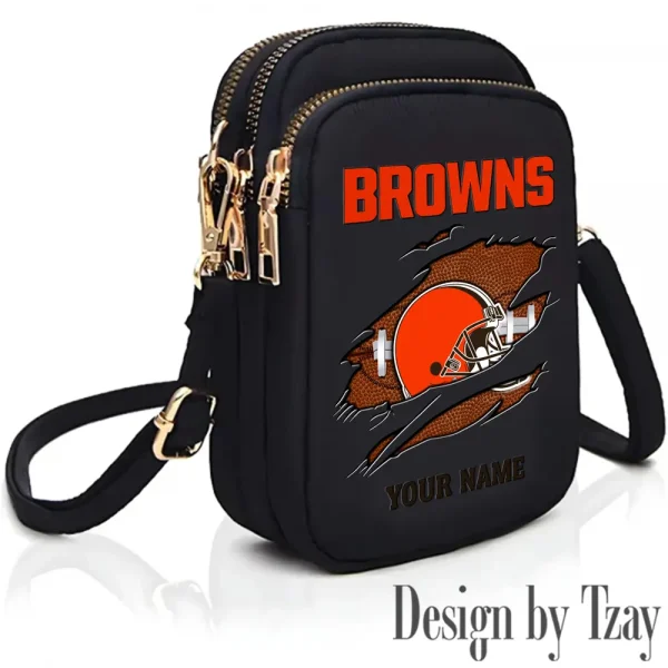 Cleveland Browns New Style 2025 Ladies Crossbody Bag With Adjustable Strap S9CBB382
