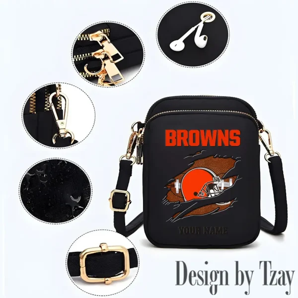 Cleveland Browns New Style 2025 Ladies Crossbody Bag With Adjustable Strap S9CBB382 - Image 2