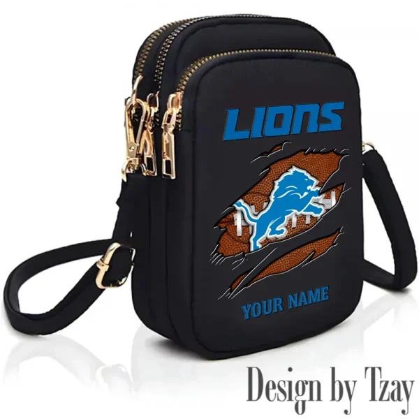 Detroit Lions New Style 2025 Ladies Crossbody Bag With Adjustable Strap S9CBB385