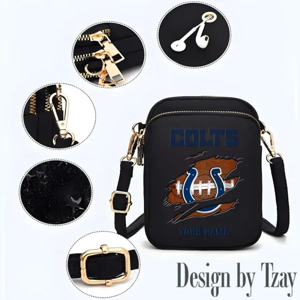 Indianapolis Colts New Style 2025 Ladies Crossbody Bag With Adjustable Strap S9CBB388 - Image 2