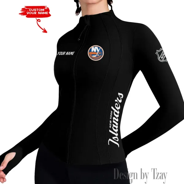 New York Islanders Women Athletic Jackets Cottony-Soft Full Zip Slim Fit Workout Running Jacket 2025 SPTWAJ082 - Image 5
