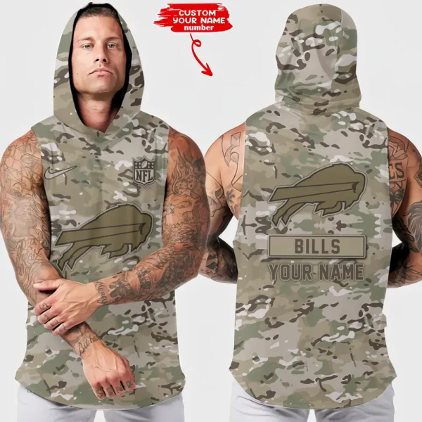 Buffalo Bills Sleeveless Pullover Hoodie Trending 2025 AZHTT207