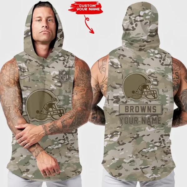 Cleveland Browns Sleeveless Pullover Hoodie Trending 2025 AZHTT211