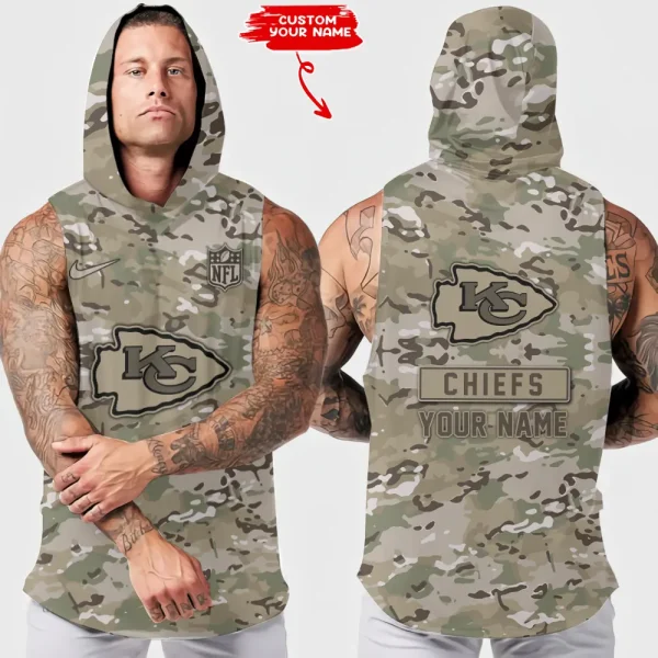 Kansas City Chiefs Sleeveless Pullover Hoodie Trending 2025 AZHTT219