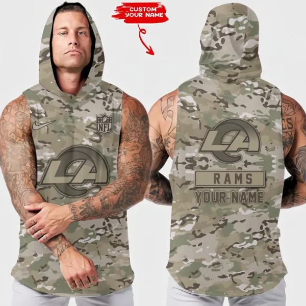 Los Angeles Rams Sleeveless Pullover Hoodie Trending 2025 AZHTT222