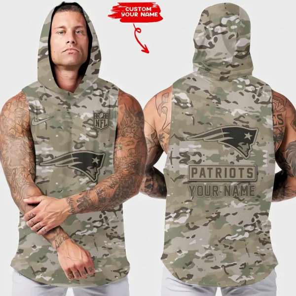 New England Patriots Sleeveless Pullover Hoodie Trending 2025 AZHTT225