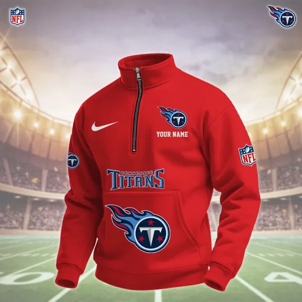 Tennessee Titans Pullover Half Zipper - Image 7
