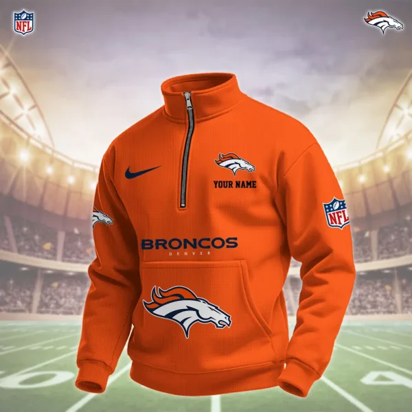 Denver Broncos Pullover Half Zipper