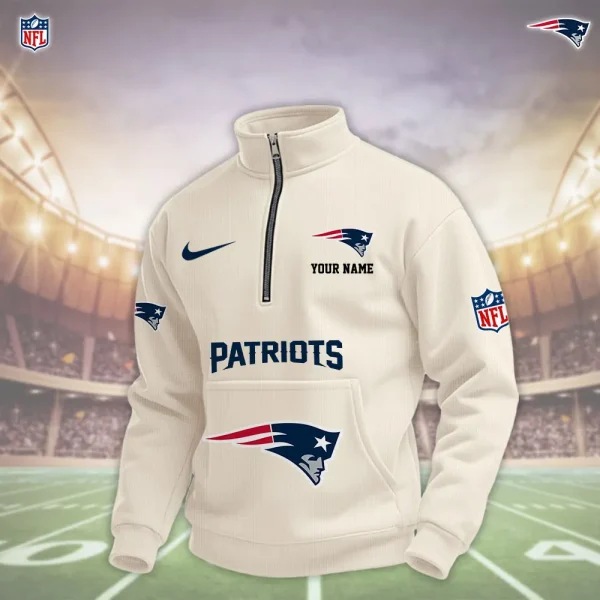 New England Patriots Pullover Half Zipper - Image 3