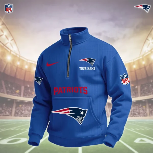 New England Patriots Pullover Half Zipper - Image 5