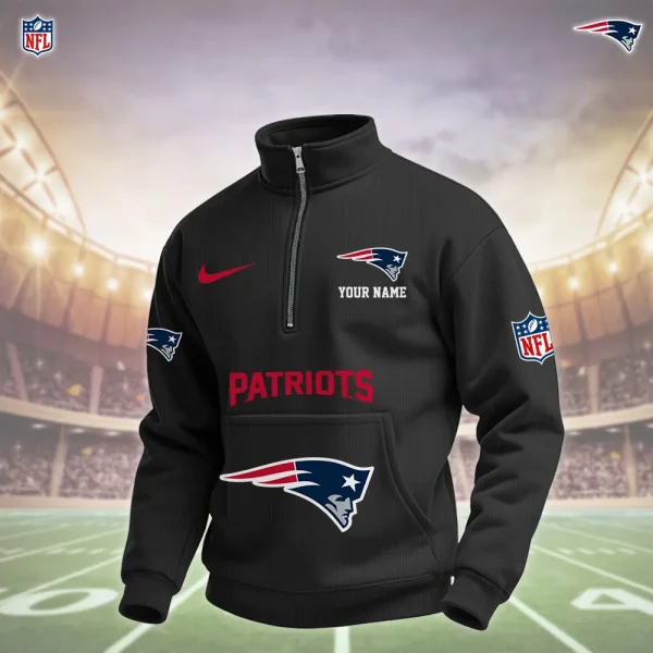 New England Patriots Pullover Half Zipper - Image 6