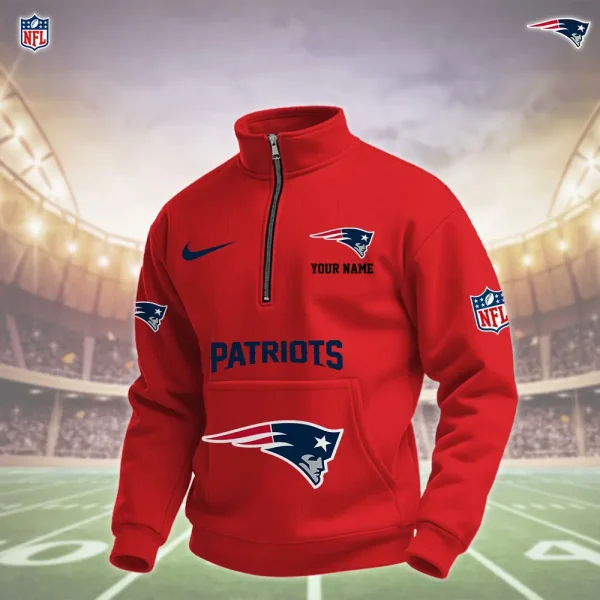 New England Patriots Pullover Half Zipper - Image 7