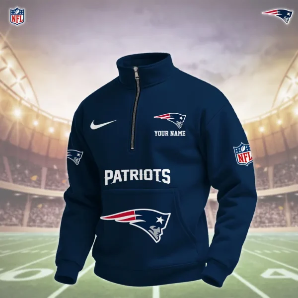 New England Patriots Pullover Half Zipper