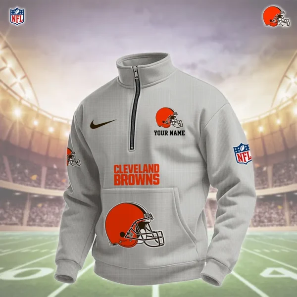 Cleveland Browns Pullover Half Zipper - Image 3
