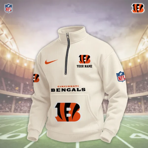 Cincinnati Bengals Pullover Half Zipper - Image 3