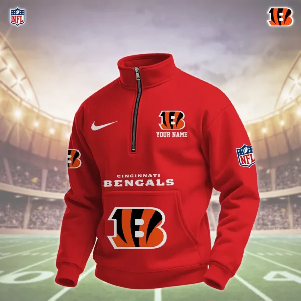 Cincinnati Bengals Pullover Half Zipper - Image 7
