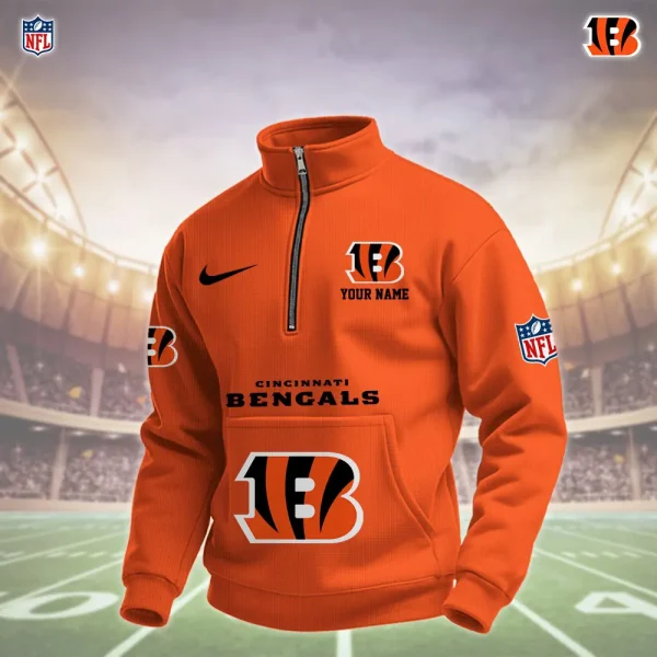 Cincinnati Bengals Pullover Half Zipper