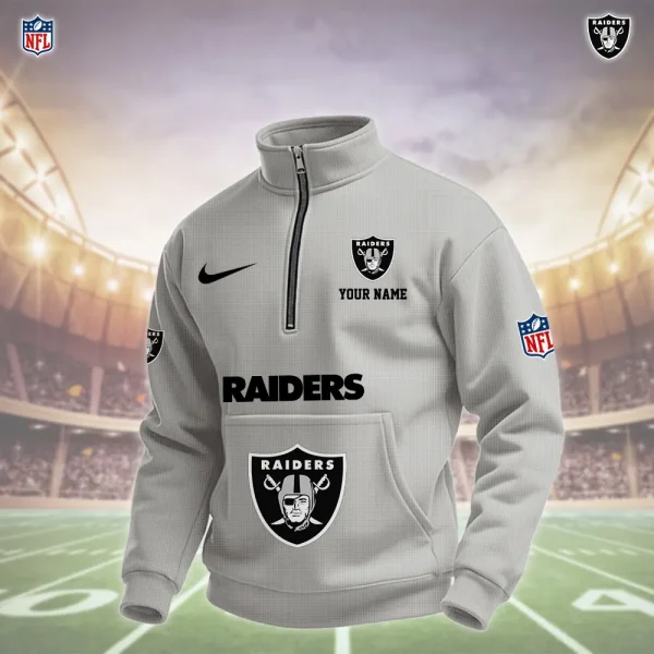 Las Vegas Raiders Pullover Half Zipper - Image 4