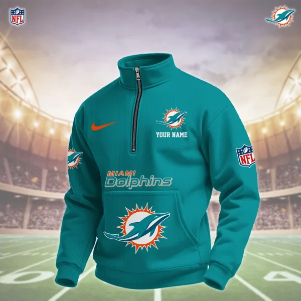 Miami Dolphins Pullover Half Zipper