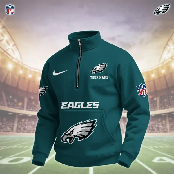 Philadelphia Eagles Pullover Half Zipper