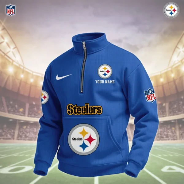 Pittsburgh Steelers Pullover Half Zipper - Image 5