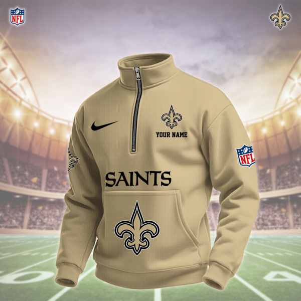 New Orleans Saints Pullover Half Zipper