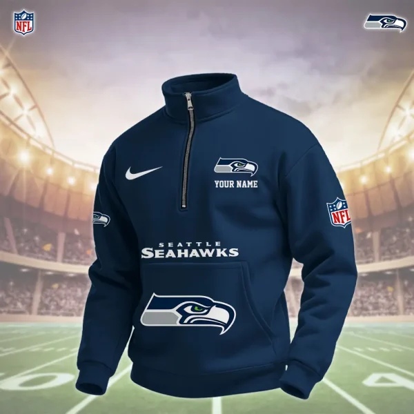 Seattle Seahawks Pullover Half Zipper