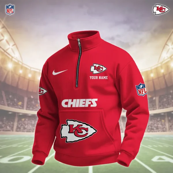 Kansas City Chiefs Pullover Half Zipper