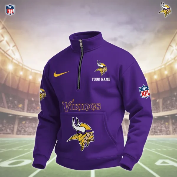 Minnesota Vikings Pullover Half Zipper
