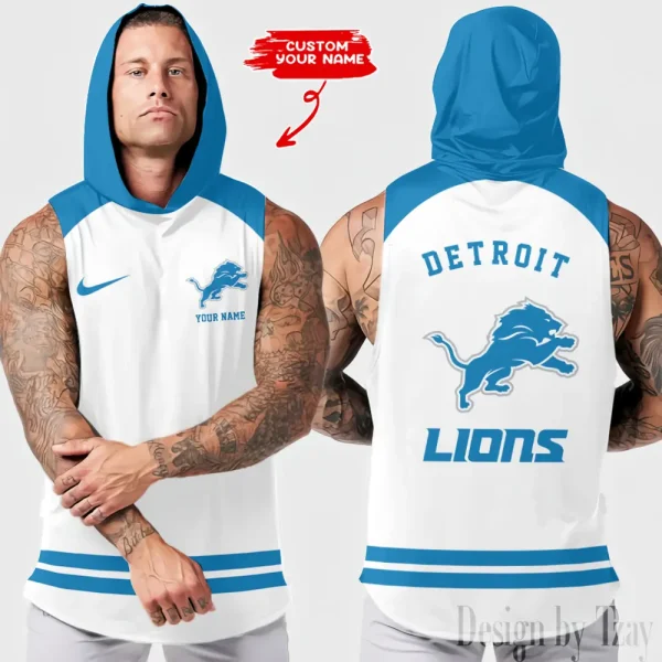 Detroit Lions Sleeveless Pullover Hoodie Trending 2025 AZHTT246
