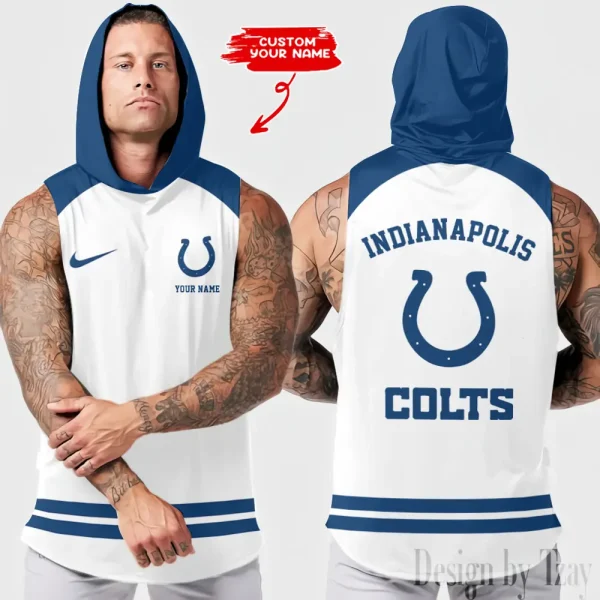 Indianapolis Colts Sleeveless Pullover Hoodie Trending 2025 AZHTT249