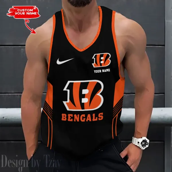 Cincinnati Bengals 3D Printed Sleeveless Sport Tank Top Shirt New Style 2025 AZTTS145